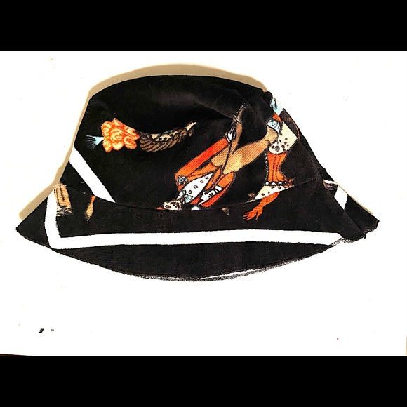 lilyeve vintage bucket hat made with vintage Hermès towels